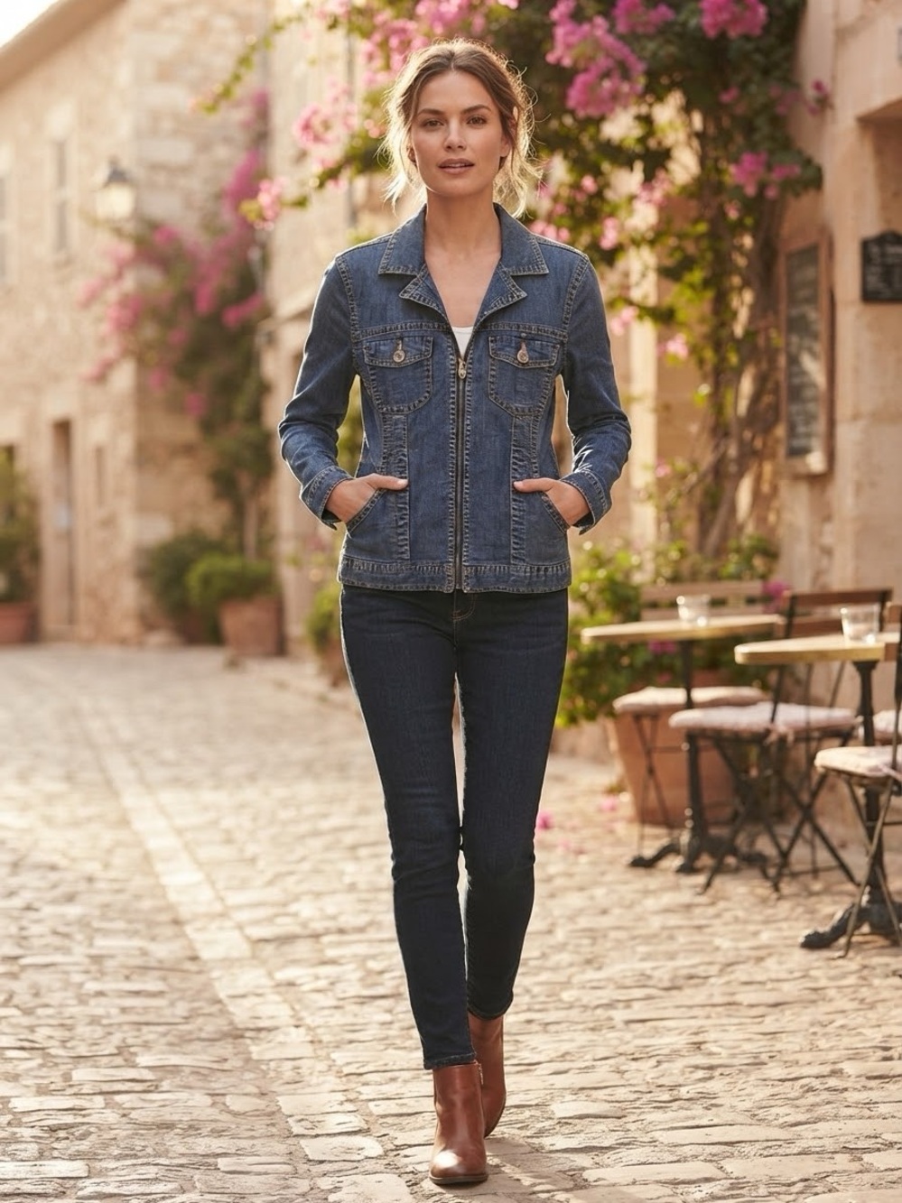 Christopher Blue Stretch Denim Jacket